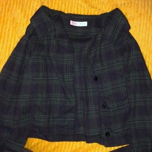 Crop top flannel